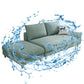 Modern Chaise Lounge Solid Color Chaise Lounge Couch with Pillows