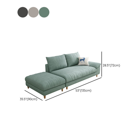 Modern Chaise Lounge Solid Color Chaise Lounge Couch with Pillows