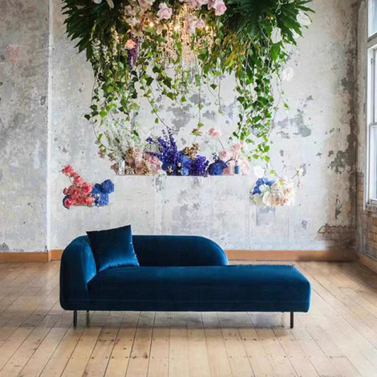 Modern Tufted Upholstered Chaise Lounge Couch Velvet Chaise Lounge Clearhalo 'Chairs & Seating' 'Chaise Lounge' 'chaise_lounge' 'furn' 'furn_chaise_lounge' 'Furniture' 'Living Room Furniture' 7412902
