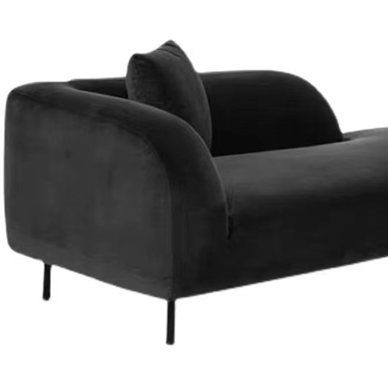 Modern Tufted Upholstered Chaise Lounge Couch Velvet Chaise Lounge Clearhalo 'Chairs & Seating' 'Chaise Lounge' 'chaise_lounge' 'furn' 'furn_chaise_lounge' 'Furniture' 'Living Room Furniture' 7412907
