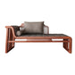 Modern Chaise Lounge Faux Leather Chaise Lounge Sofa for Living Room