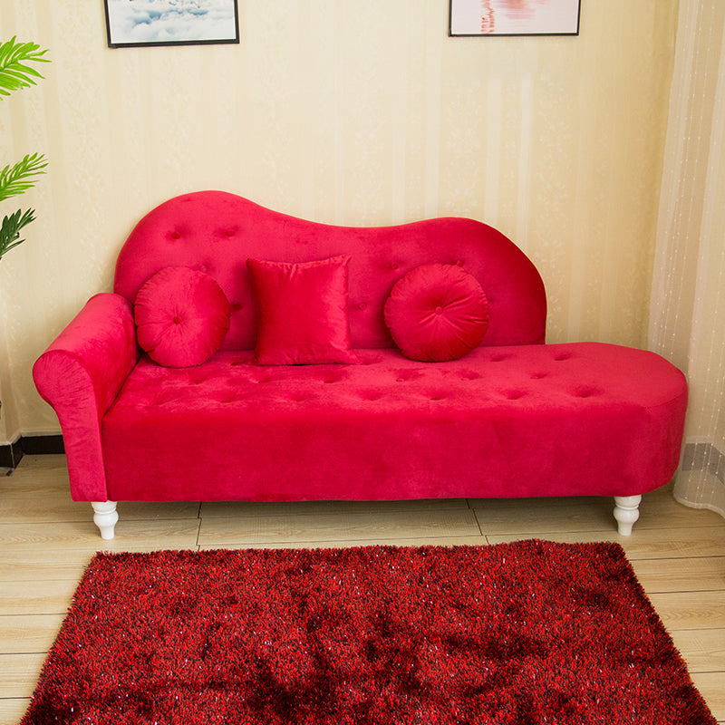 Glam Chaise Lounge Divano Chaise Lounge in velluto per soggiorno