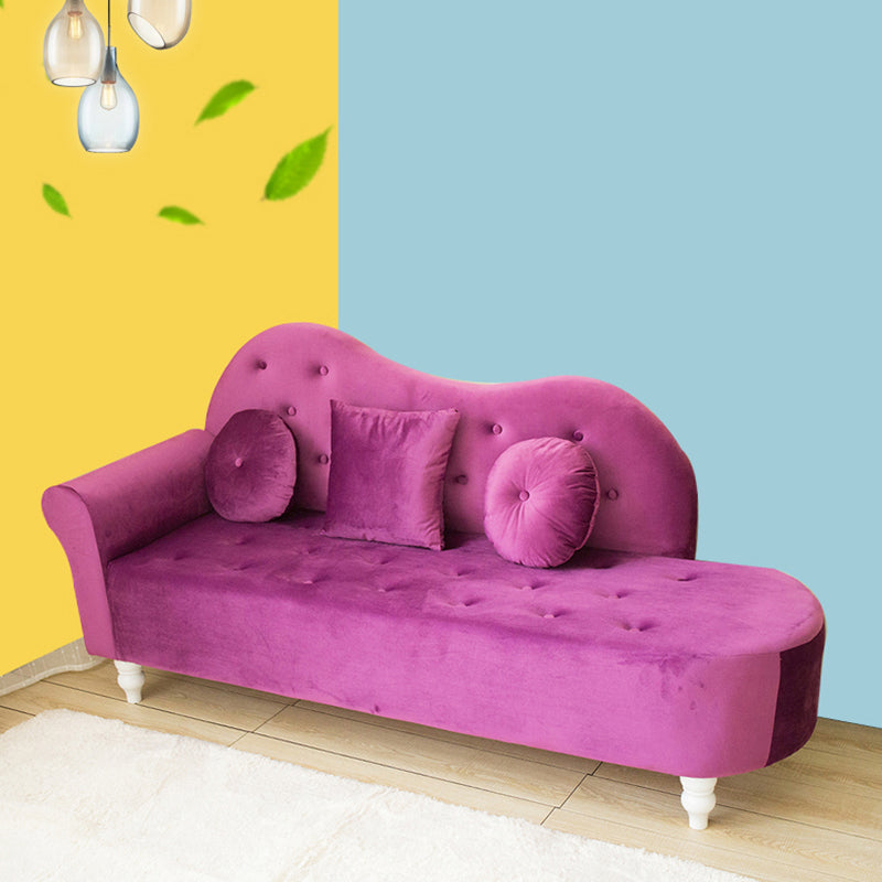 Glam Chaise Lounge Divano Chaise Lounge in velluto per soggiorno