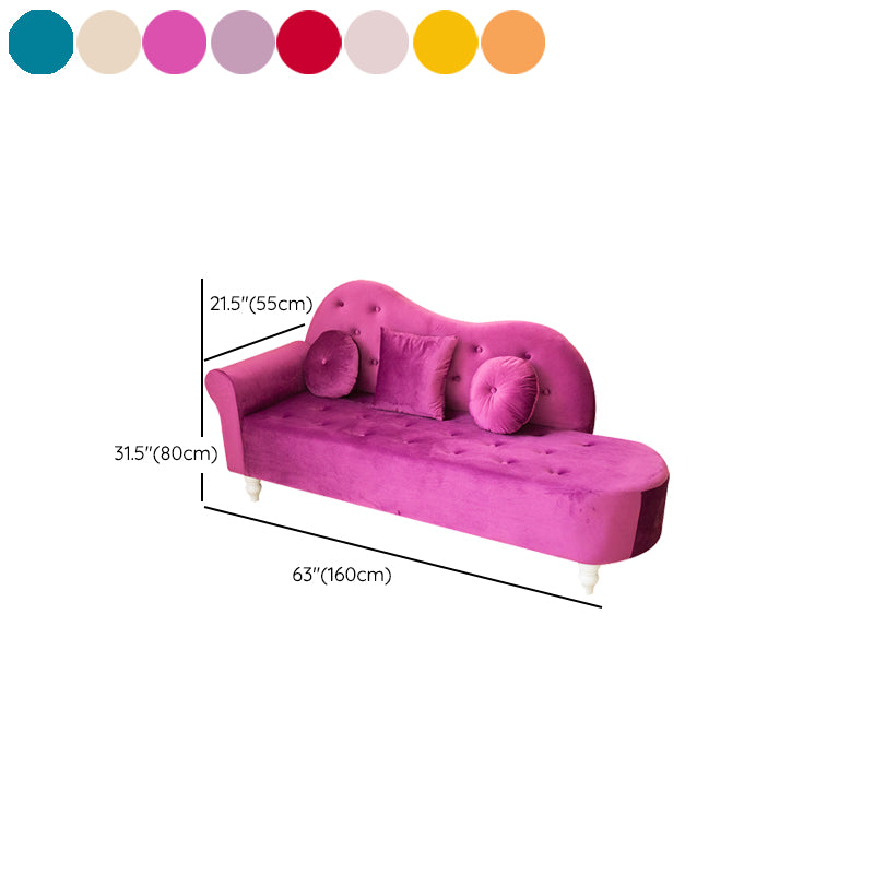 Glam Chaise Lounge Divano Chaise Lounge in velluto per soggiorno