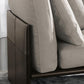 Modern Cushioned Chaise Lounge Leather Recessed Arms Chaise with Pillow Clearhalo 'Chairs & Seating' 'Chaise Lounge' 'chaise_lounge' 'furn' 'furn_chaise_lounge' 'Furniture' 'Living Room Furniture' 7412963
