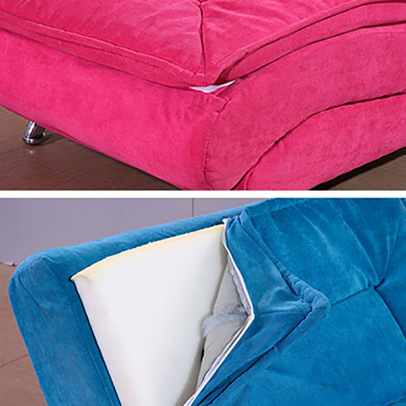 Modern Cushioned Chaise Lounge Armless Chaise for Bedroom and Living Room