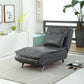 Modern Cushioned Chaise Lounge Armless Chaise for Bedroom and Living Room