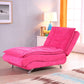 Modern Cushioned Chaise Lounge Armless Chaise for Bedroom and Living Room