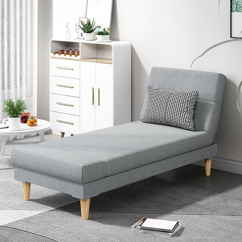 Divano chaise lounge scandinavo in tinta unita senza braccioli