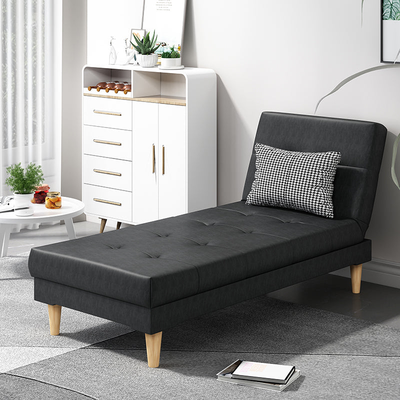 Divano chaise lounge scandinavo in tinta unita senza braccioli