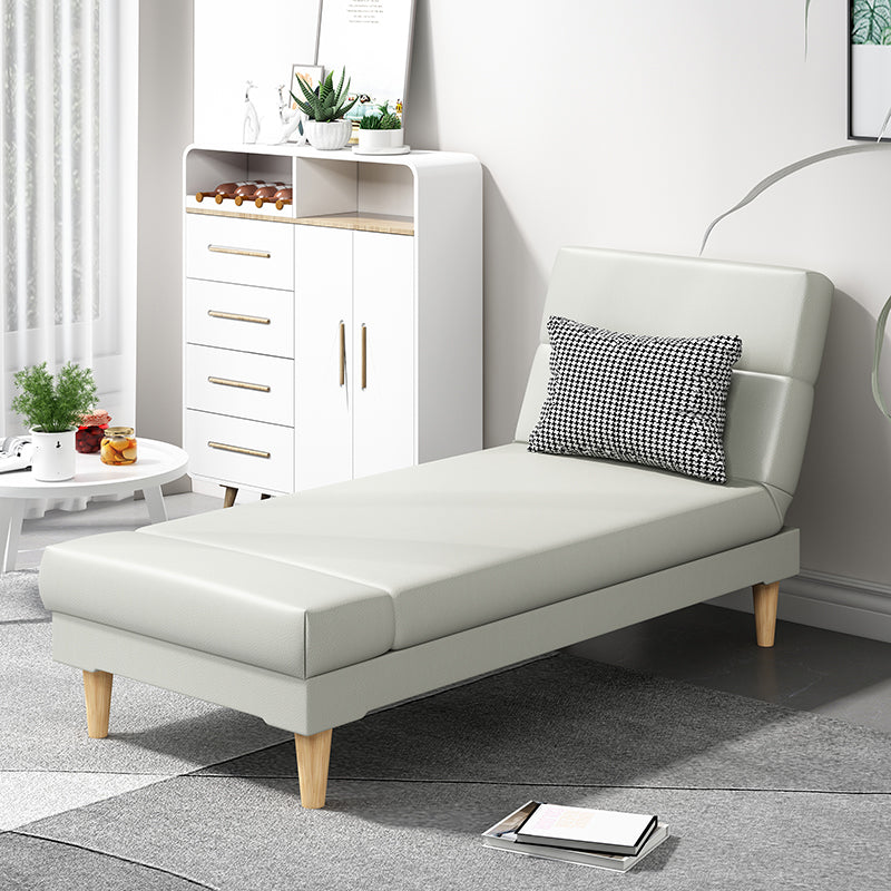Divano chaise lounge scandinavo in tinta unita senza braccioli