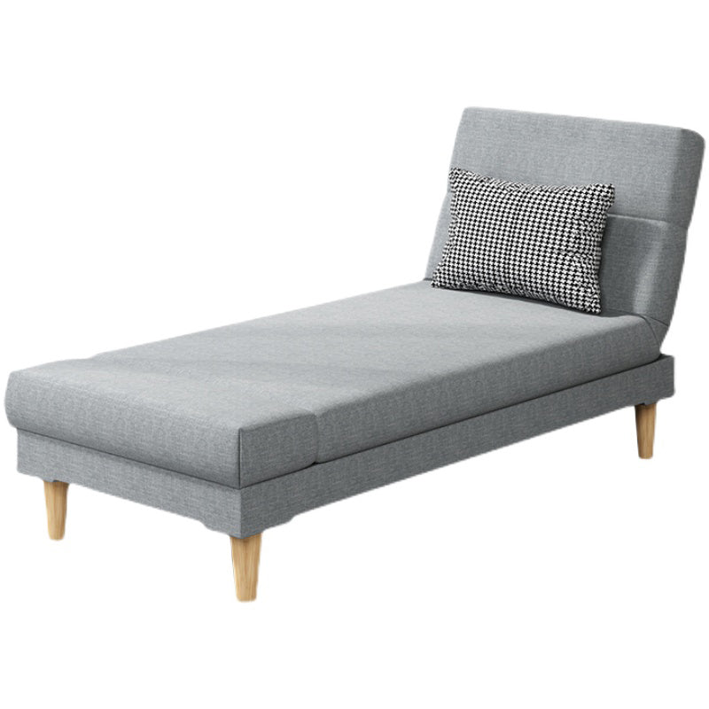 Divano chaise lounge scandinavo in tinta unita senza braccioli