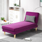 Divano chaise lounge scandinavo in tinta unita senza braccioli