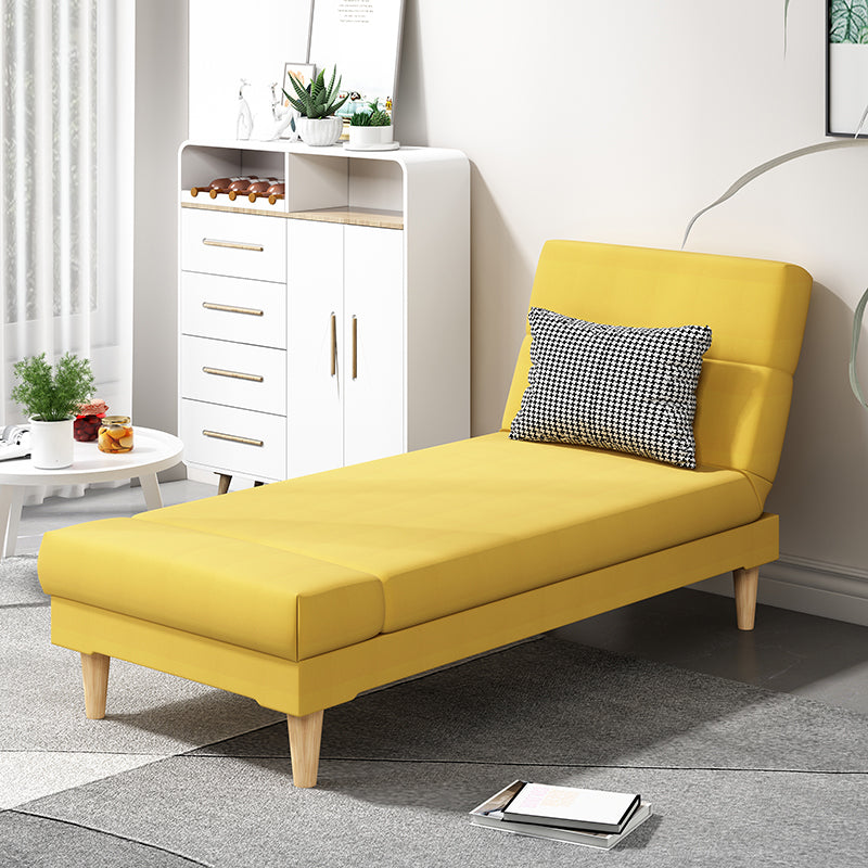 Divano chaise lounge scandinavo in tinta unita senza braccioli