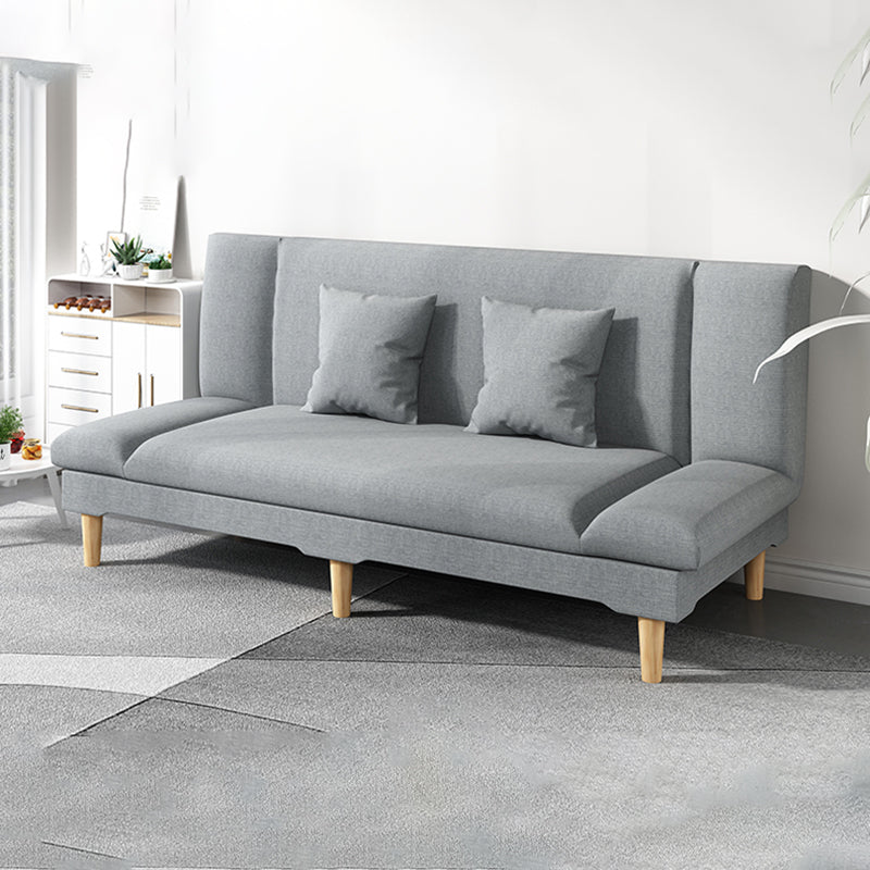 Divano chaise lounge scandinavo in tinta unita senza braccioli