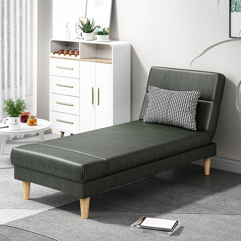 Divano chaise lounge scandinavo in tinta unita senza braccioli