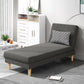 Divano chaise lounge scandinavo in tinta unita senza braccioli
