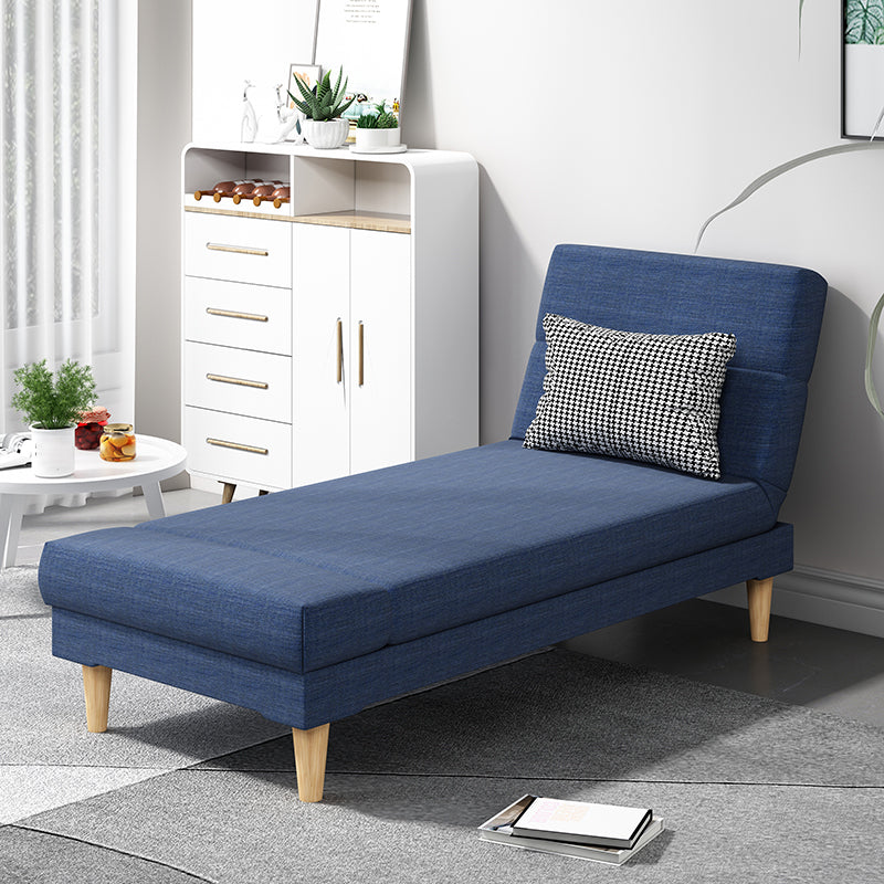Divano chaise lounge scandinavo in tinta unita senza braccioli
