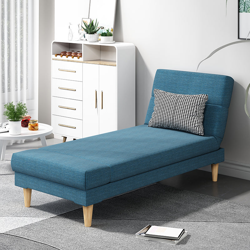 Divano chaise lounge scandinavo in tinta unita senza braccioli
