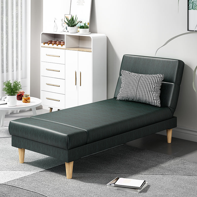 Divano chaise lounge scandinavo in tinta unita senza braccioli