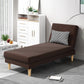Divano chaise lounge scandinavo in tinta unita senza braccioli