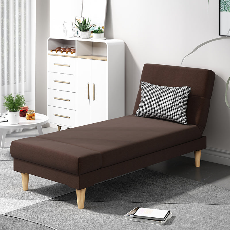 Divano chaise lounge scandinavo in tinta unita senza braccioli