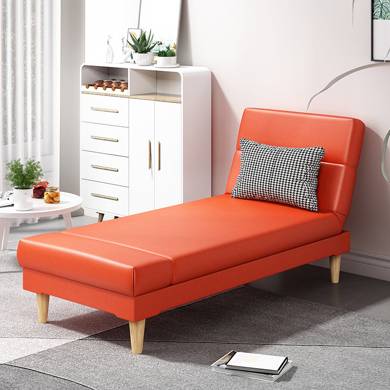 Divano chaise lounge scandinavo in tinta unita senza braccioli