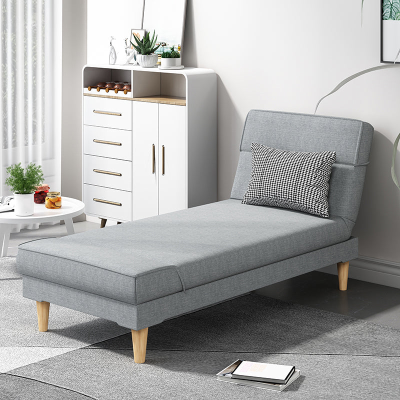 Divano chaise lounge scandinavo in tinta unita senza braccioli