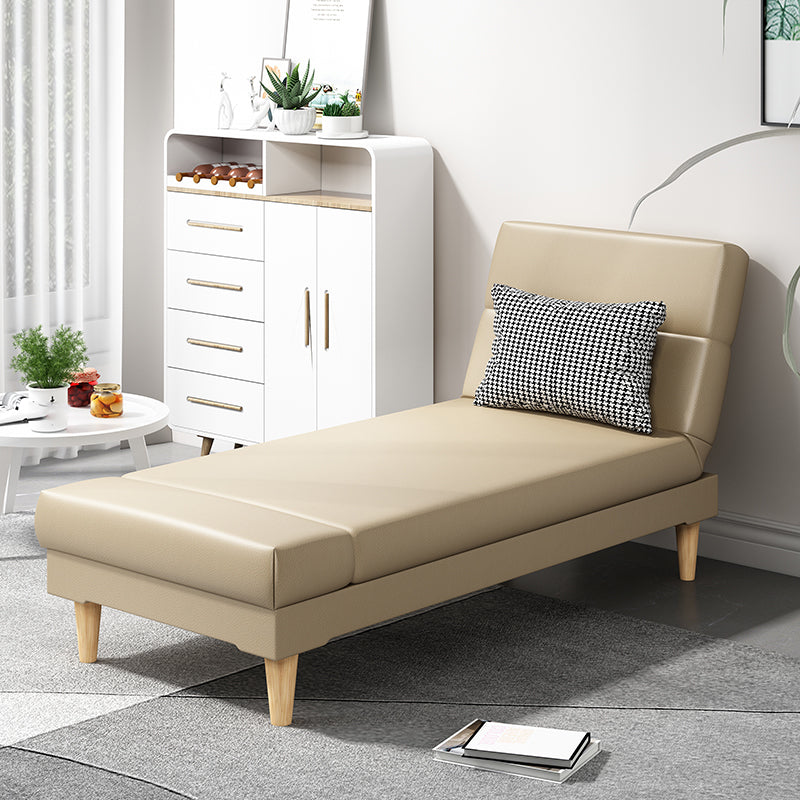 Divano chaise lounge scandinavo in tinta unita senza braccioli