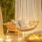 Traditional Rattan Cushioned Yoga Chaise Lounge Chair with Arms and Pillow Accent Chair Clearhalo 'Chairs & Seating' 'Chaise Lounge' 'chaise_lounge' 'furn' 'furn_chaise_lounge' 'Furniture' 'Living Room Furniture' 7413076