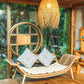 Traditional Rattan Cushioned Yoga Chaise Lounge Chair with Arms and Pillow Accent Chair Clearhalo 'Chairs & Seating' 'Chaise Lounge' 'chaise_lounge' 'furn' 'furn_chaise_lounge' 'Furniture' 'Living Room Furniture' 7413078