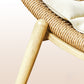 Traditional Rattan Cushioned Yoga Chaise Lounge Chair with Arms and Pillow Accent Chair Clearhalo 'Chairs & Seating' 'Chaise Lounge' 'chaise_lounge' 'furn' 'furn_chaise_lounge' 'Furniture' 'Living Room Furniture' 7413083