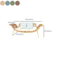 Traditional Rattan Cushioned Yoga Chaise Lounge Chair with Arms and Pillow Accent Chair Clearhalo 'Chairs & Seating' 'Chaise Lounge' 'chaise_lounge' 'furn' 'furn_chaise_lounge' 'Furniture' 'Living Room Furniture' 7413086