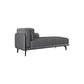 Cushioned Chaise Lounge Houndstooth Chaise Lounge Sofa with Arm
