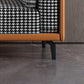 Cushioned Chaise Lounge Houndstooth Chaise Lounge Sofa with Arm
