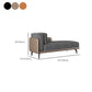 Cushioned Chaise Lounge Houndstooth Chaise Lounge Sofa with Arm