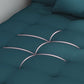Modern Adjustable Standard Yoga Chaise with Accent Pillows Faux Leather Lounge Chair
