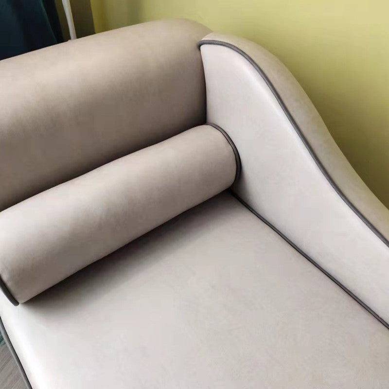 Living Room Rolled Arms Chaise Lounge Modern Chaise with Linen Upholster Clearhalo 'Chairs & Seating' 'Chaise Lounge' 'chaise_lounge' 'furn' 'furn_chaise_lounge' 'Furniture' 'Living Room Furniture' 7413186