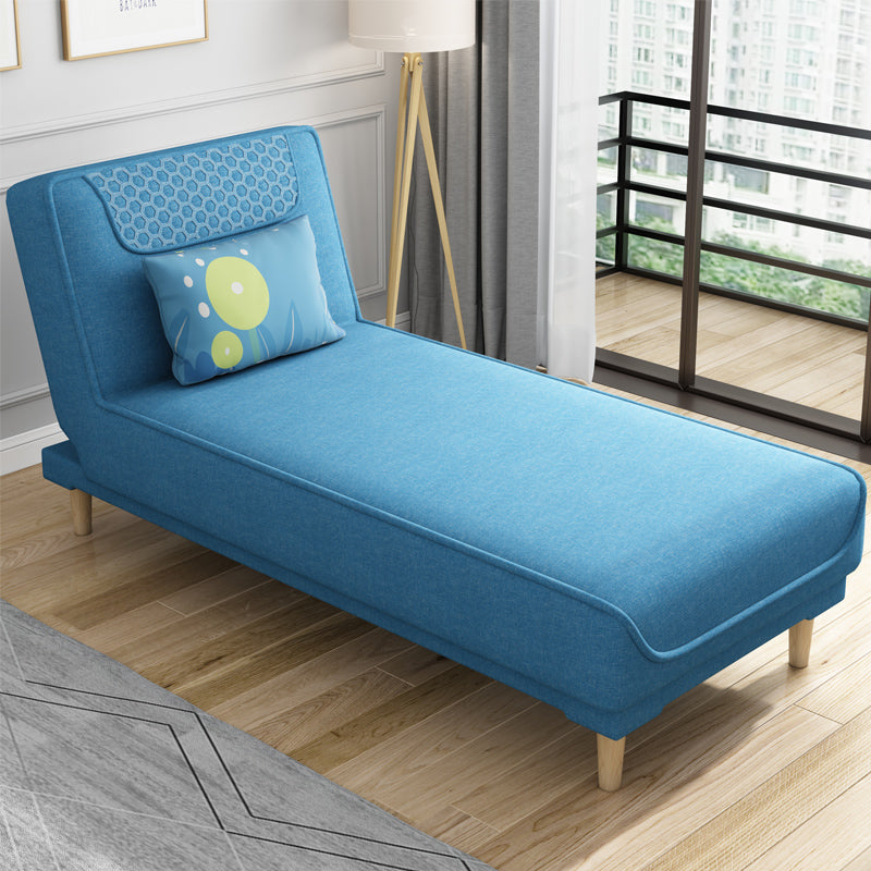Living Room Armless Chaise Lounge Modern Chaise Lounge with Linen Upholster Blue Clearhalo 'Chairs & Seating' 'Chaise Lounge' 'chaise_lounge' 'furn' 'furn_chaise_lounge' 'Furniture' 'Living Room Furniture' 7413194
