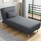 Living Room Armless Chaise Lounge Modern Chaise Lounge with Linen Upholster Dark Gray Clearhalo 'Chairs & Seating' 'Chaise Lounge' 'chaise_lounge' 'furn' 'furn_chaise_lounge' 'Furniture' 'Living Room Furniture' 7413198