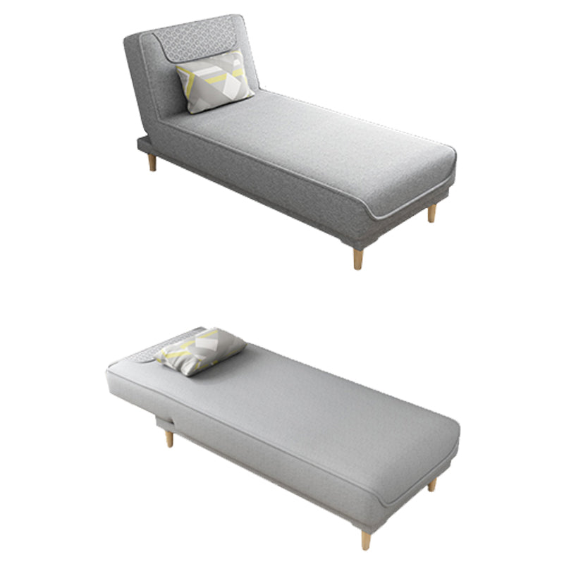 Living Room Armless Chaise Lounge Modern Chaise Lounge with Linen Upholster Clearhalo 'Chairs & Seating' 'Chaise Lounge' 'chaise_lounge' 'furn' 'furn_chaise_lounge' 'Furniture' 'Living Room Furniture' 7413199
