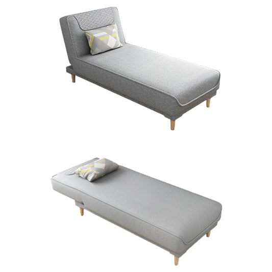 Living Room Armless Chaise Lounge Modern Chaise Lounge with Linen Upholster Clearhalo 'Chairs & Seating' 'Chaise Lounge' 'chaise_lounge' 'furn' 'furn_chaise_lounge' 'Furniture' 'Living Room Furniture' 7413199