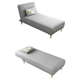Living Room Armless Chaise Lounge Modern Chaise Lounge with Linen Upholster Clearhalo 'Chairs & Seating' 'Chaise Lounge' 'chaise_lounge' 'furn' 'furn_chaise_lounge' 'Furniture' 'Living Room Furniture' 7413199