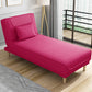 Living Room Armless Chaise Lounge Modern Chaise Lounge with Linen Upholster Rose Red Clearhalo 'Chairs & Seating' 'Chaise Lounge' 'chaise_lounge' 'furn' 'furn_chaise_lounge' 'Furniture' 'Living Room Furniture' 7413202