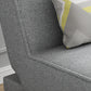 Living Room Armless Chaise Lounge Modern Chaise Lounge with Linen Upholster Clearhalo 'Chairs & Seating' 'Chaise Lounge' 'chaise_lounge' 'furn' 'furn_chaise_lounge' 'Furniture' 'Living Room Furniture' 7413204