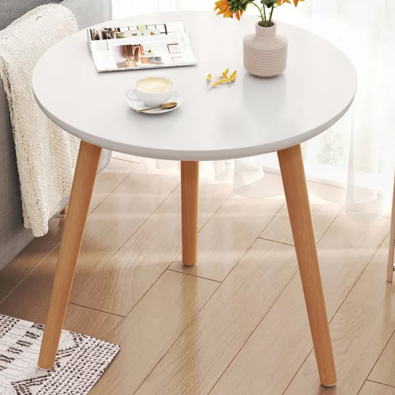 Stone 3 Legs Cocktail Table Modern Round Coffee Table with Shelf 23.6"L x 23.6"W x 20.5"H White Shelves Not Included Clearhalo 'Coffee & Accent Tables' 'Coffee Tables' 'coffee_tables' 'furn' 'furn_coffee_tables' 'Furniture' 'Living Room Furniture' 7413284