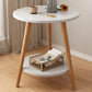 Stone 3 Legs Cocktail Table Modern Round Coffee Table with Shelf Clearhalo 'Coffee & Accent Tables' 'Coffee Tables' 'coffee_tables' 'furn' 'furn_coffee_tables' 'Furniture' 'Living Room Furniture' 7413288