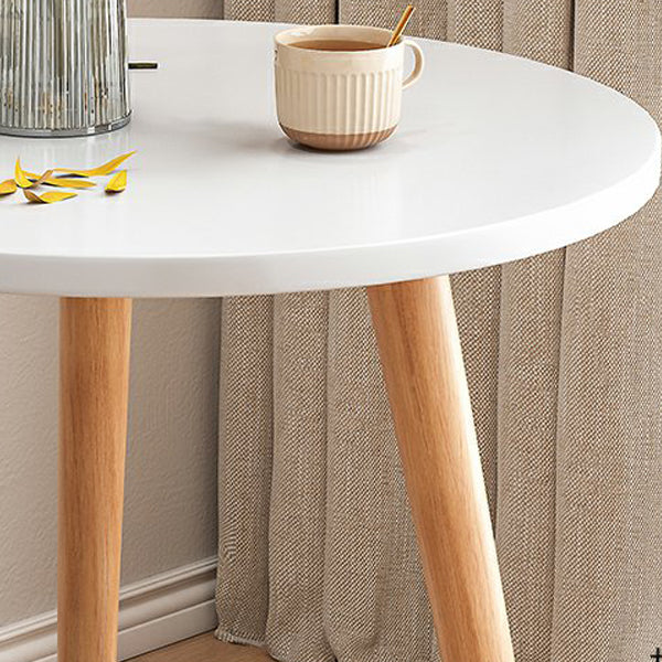 Stone 3 Legs Cocktail Table Modern Round Coffee Table with Shelf Clearhalo 'Coffee & Accent Tables' 'Coffee Tables' 'coffee_tables' 'furn' 'furn_coffee_tables' 'Furniture' 'Living Room Furniture' 7413296