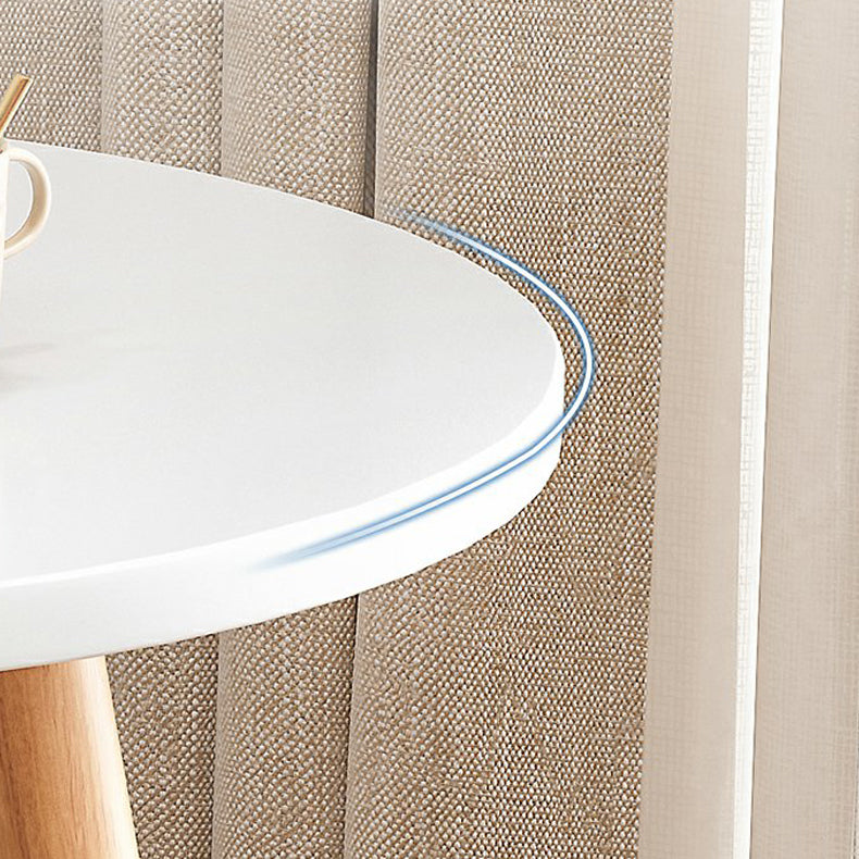 Stone 3 Legs Cocktail Table Modern Round Coffee Table with Shelf Clearhalo 'Coffee & Accent Tables' 'Coffee Tables' 'coffee_tables' 'furn' 'furn_coffee_tables' 'Furniture' 'Living Room Furniture' 7413301
