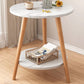 Stone 3 Legs Cocktail Table Modern Round Coffee Table with Shelf 23.6"L x 23.6"W x 28.3"H Marble Shelves Included Clearhalo 'Coffee & Accent Tables' 'Coffee Tables' 'coffee_tables' 'furn' 'furn_coffee_tables' 'Furniture' 'Living Room Furniture' 7413305